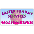 Easter Sunday Service Banner 105